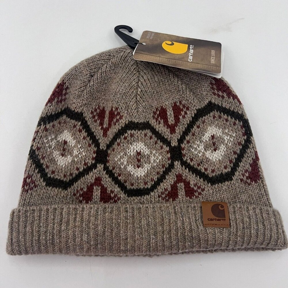 NEW! Carhartt Women's Beanie Hat Knit Wool Blend Cap Springvale Hat